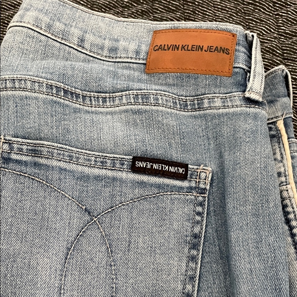 Calvin Klein Women's Denim Straight Leg Jeans - Picture 2 of 9